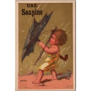 Vintage Kendall Mfg. Co. Soapine Advertising Trade Card PB23